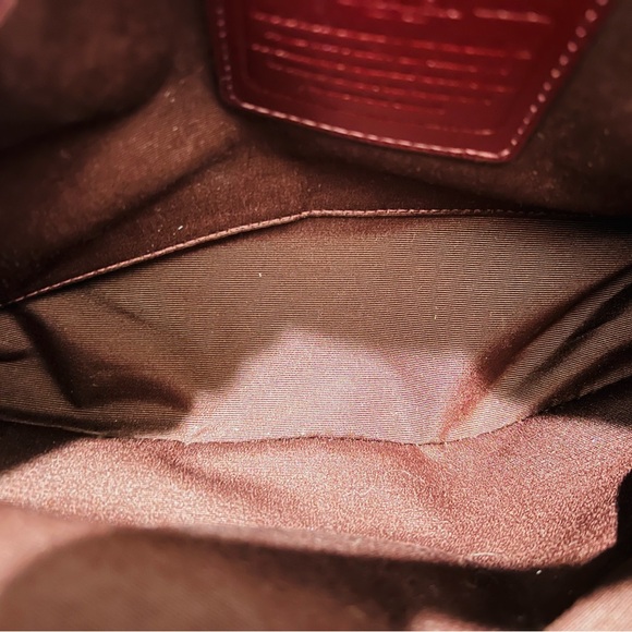 COACH - Red Brown Leather Studded Satchel Limited Edition Runway Model - RARE!! - Picture 10 of 16